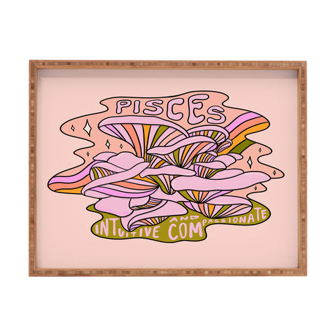 Doodle By Meg Pisces Mushroom Rectangular Tray