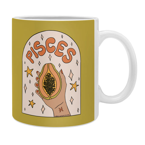 Doodle By Meg Pisces Papaya Coffee Mug