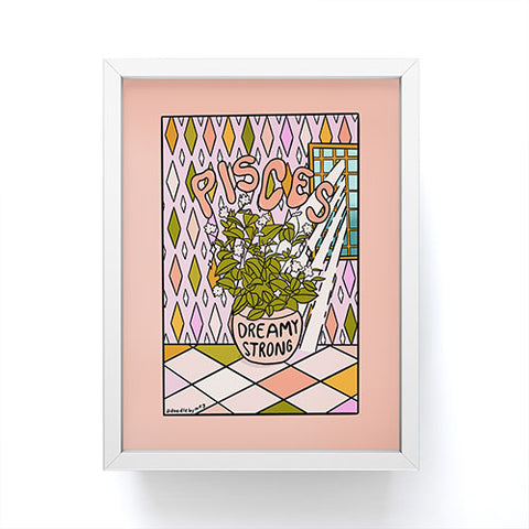 Doodle By Meg Pisces Plant Framed Mini Art Print