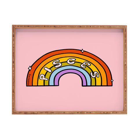 Doodle By Meg Pisces Rainbow Rectangular Tray