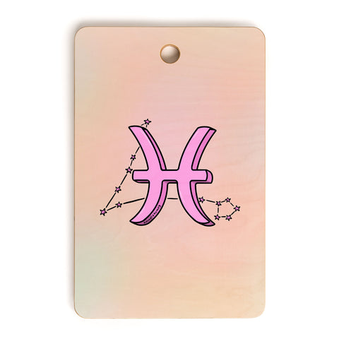 Doodle By Meg Pisces Symbol Cutting Board Rectangle