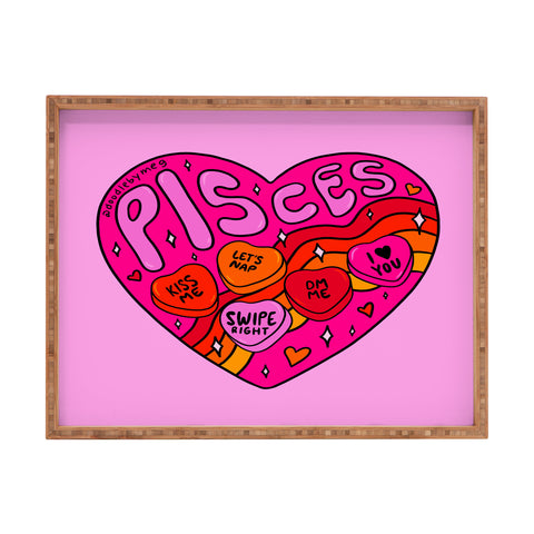 Doodle By Meg Pisces Valentine Rectangular Tray