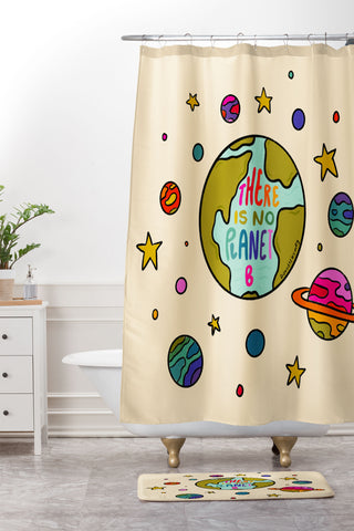 Doodle By Meg Planet B Shower Curtain And Mat