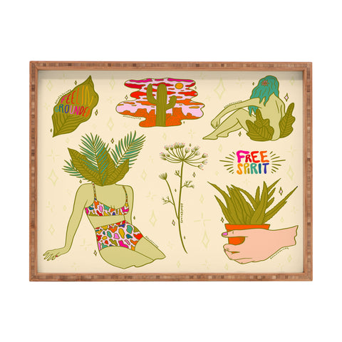Doodle By Meg Plants Flash Sheet Rectangular Tray