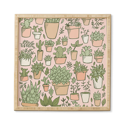 Doodle By Meg Potted Plants Print Framed Wall Art