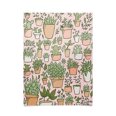 Doodle By Meg Potted Plants Print Poster