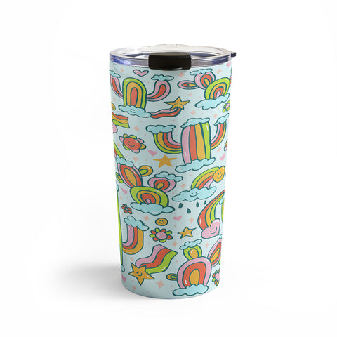 Doodle By Meg Rainbow Cacti Travel Mug