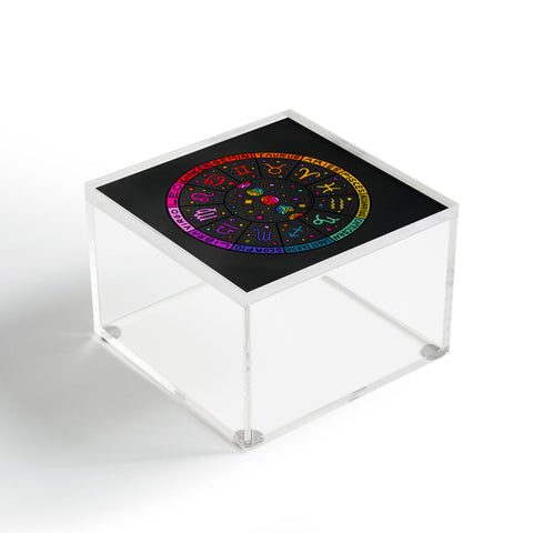 Doodle By Meg Rainbow Zodiac Wheel Acrylic Box