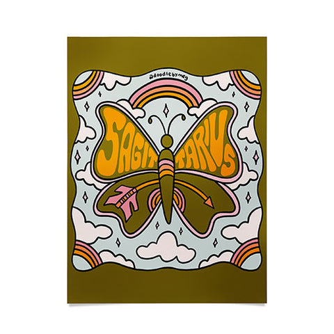 Doodle By Meg Sagittarius Butterfly Poster