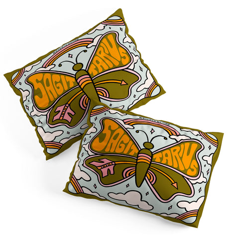 Doodle By Meg Sagittarius Butterfly Pillow Shams
