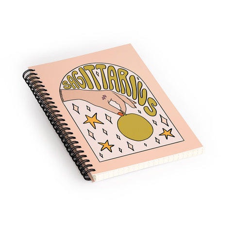 Doodle By Meg Sagittarius Guava Spiral Notebook