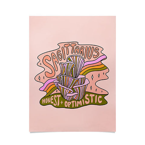 Doodle By Meg Sagittarius Mushroom Poster