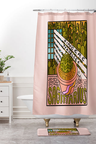 Doodle By Meg Sagittarius Plant Shower Curtain And Mat
