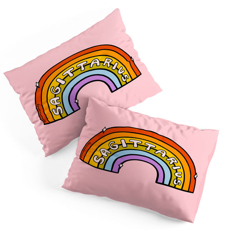 Doodle By Meg Sagittarius Rainbow Pillow Shams