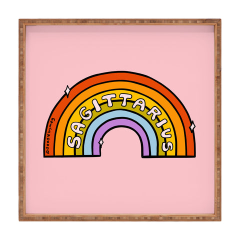 Doodle By Meg Sagittarius Rainbow Square Tray
