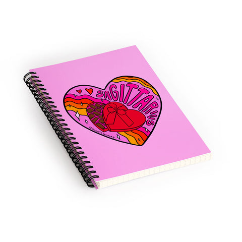 Doodle By Meg Sagittarius Valentine Spiral Notebook