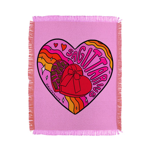 Doodle By Meg Sagittarius Valentine Throw Blanket