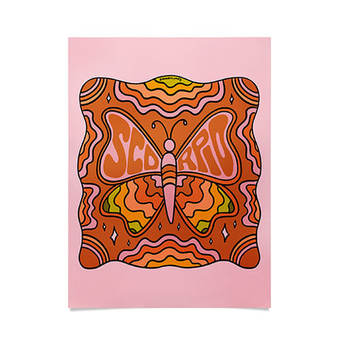 Doodle By Meg Scorpio Butterfly Poster