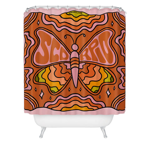 Doodle By Meg Scorpio Butterfly Shower Curtain