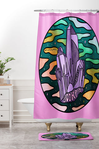 Doodle By Meg Scorpio Crystal Shower Curtain And Mat
