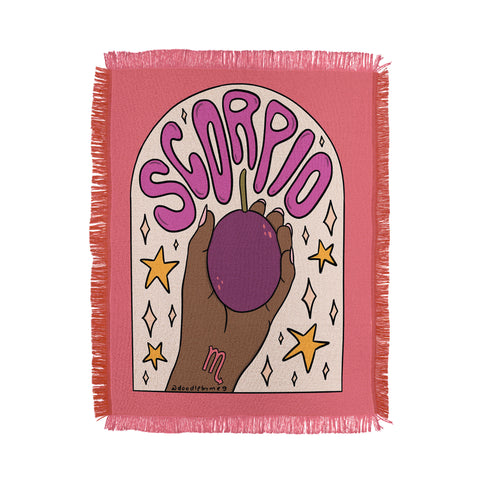 Doodle By Meg Scorpio Passion Fruit Throw Blanket