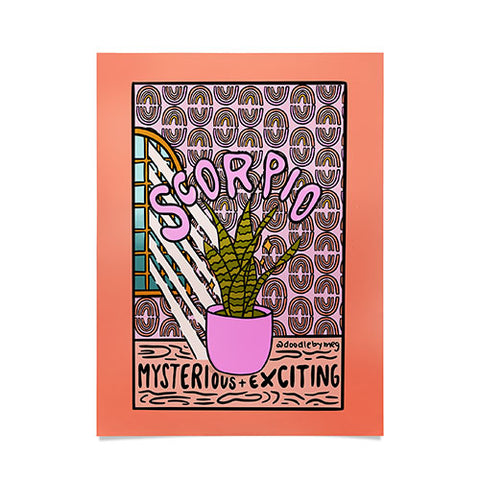 Doodle By Meg Scorpio Plant Poster