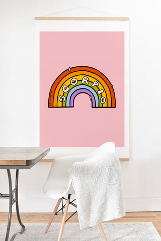 Doodle By Meg Scorpio Rainbow Art Print And Hanger