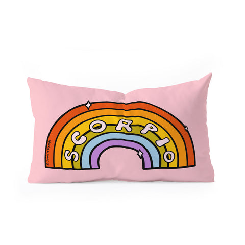 Doodle By Meg Scorpio Rainbow Oblong Throw Pillow