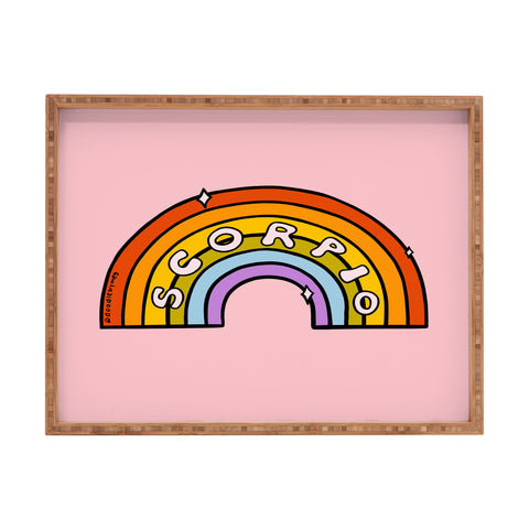 Doodle By Meg Scorpio Rainbow Rectangular Tray