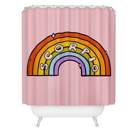 Doodle By Meg Scorpio Rainbow Shower Curtain