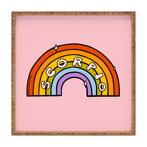 Doodle By Meg Scorpio Rainbow Square Tray