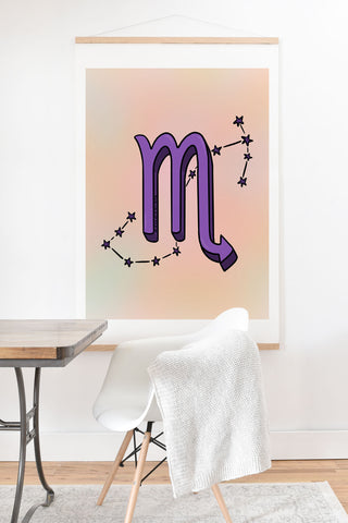 Doodle By Meg Scorpio Symbol Art Print And Hanger