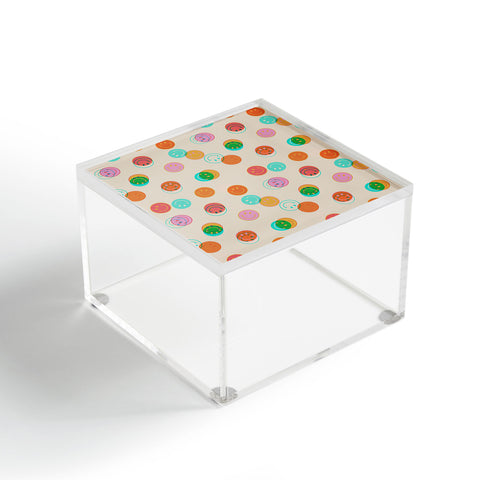 Doodle By Meg Smiley Face Stamp Print Acrylic Box