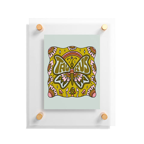 Doodle By Meg Taurus Butterfly Floating Acrylic Print
