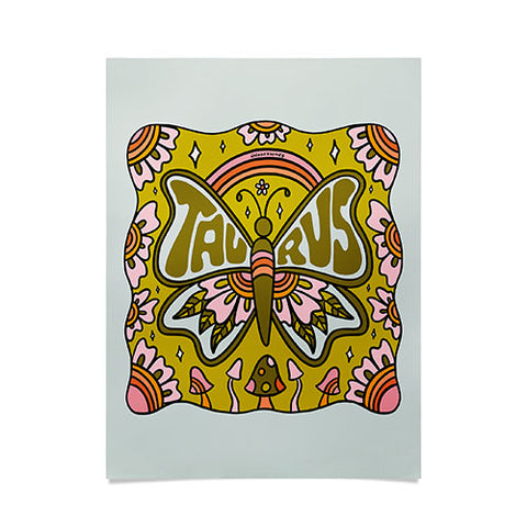 Doodle By Meg Taurus Butterfly Poster