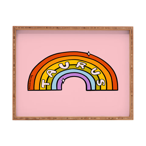 Doodle By Meg Taurus Rainbow Rectangular Tray