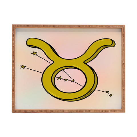Doodle By Meg Taurus Symbol Rectangular Tray