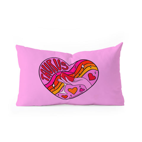 Doodle By Meg Taurus Valentine Oblong Throw Pillow