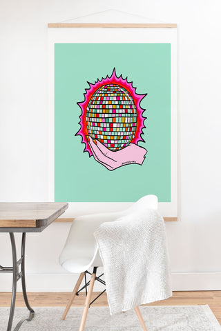 Doodle By Meg The Holy Disco Ball Art Print And Hanger