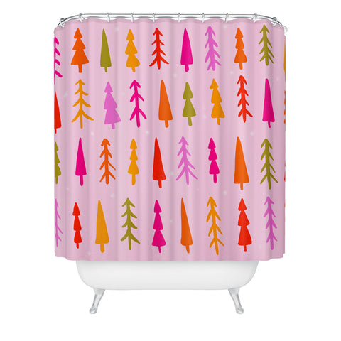 Doodle By Meg Tree Print Shower Curtain