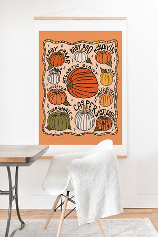 Doodle By Meg Types of Pumpkins Art Print And Hanger