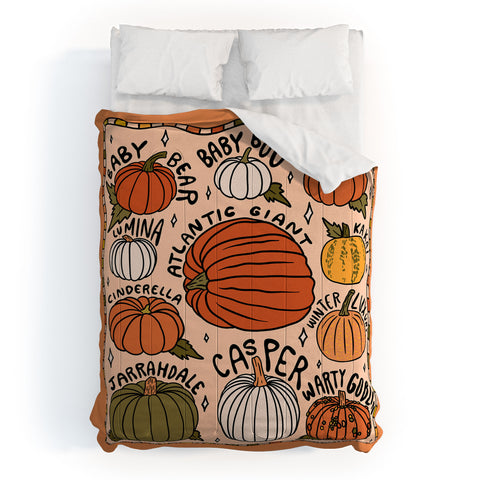 Doodle By Meg Types of Pumpkins Comforter