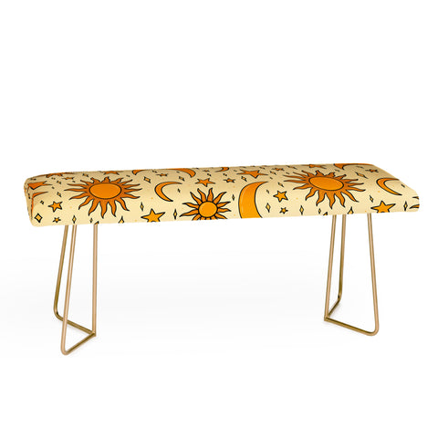 Doodle By Meg Vintage Sun and Star Print Bench