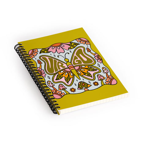 Doodle By Meg Virgo Butterfly Spiral Notebook