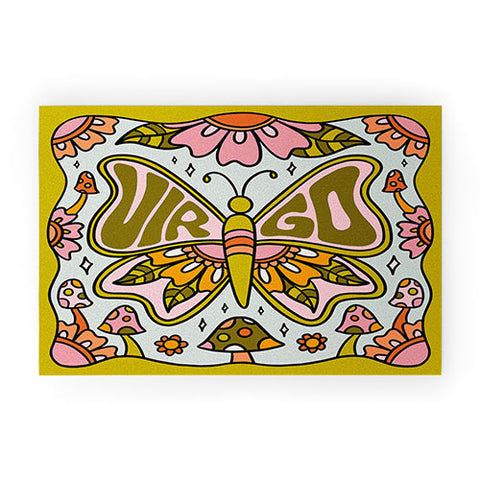 Doodle By Meg Virgo Butterfly Welcome Mat