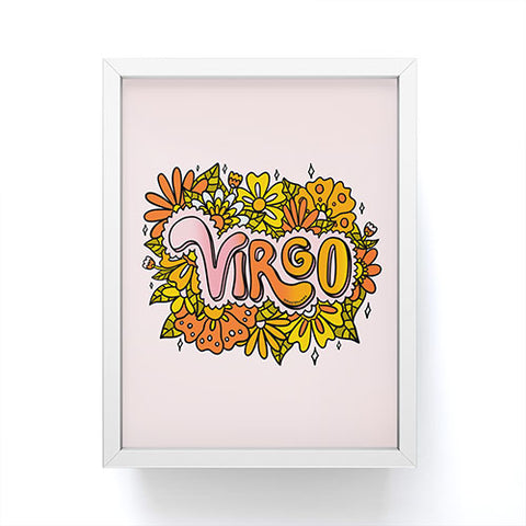 Doodle By Meg Virgo Flowers Framed Mini Art Print