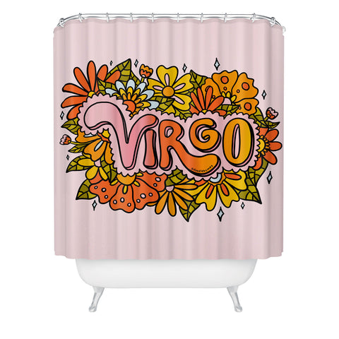 Doodle By Meg Virgo Flowers Shower Curtain