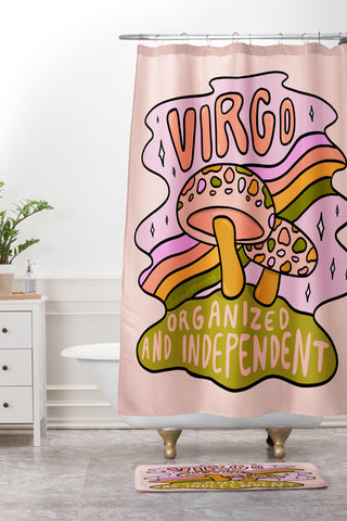 Doodle By Meg Virgo Mushroom Shower Curtain And Mat