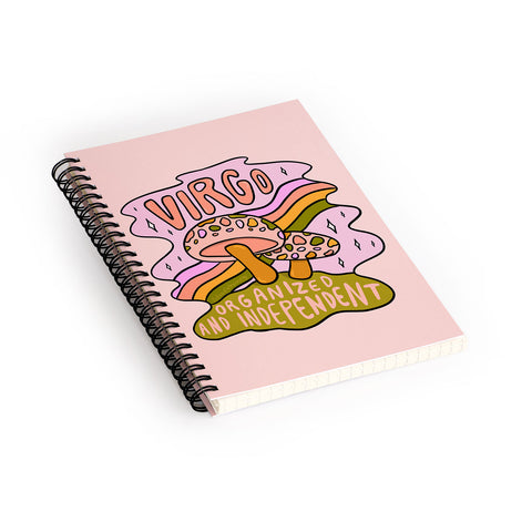 Doodle By Meg Virgo Mushroom Spiral Notebook