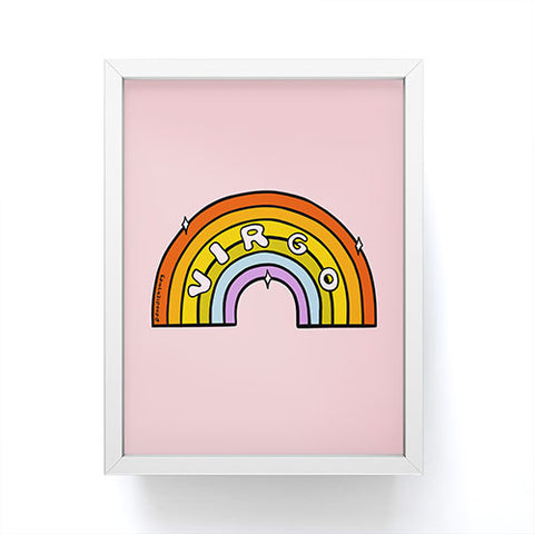 Doodle By Meg Virgo Rainbow Framed Mini Art Print